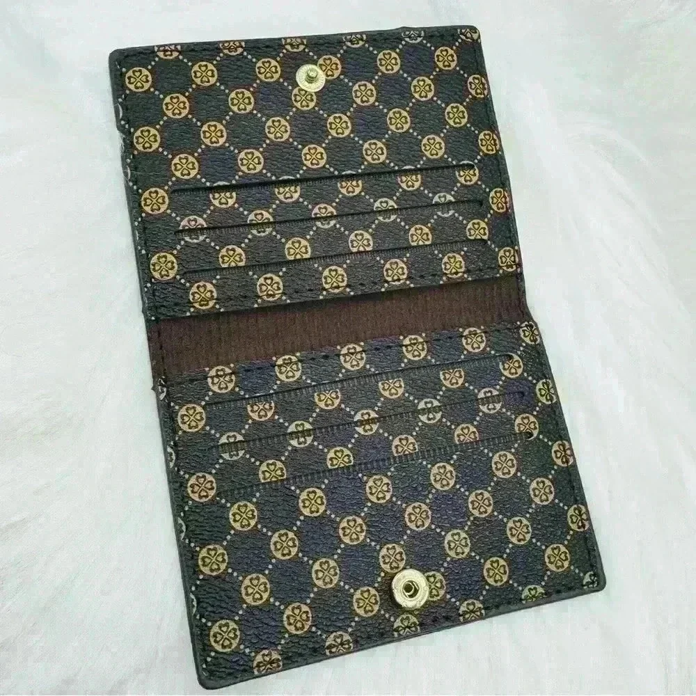 The Classic Card Wallet Flap in Coffee Brown